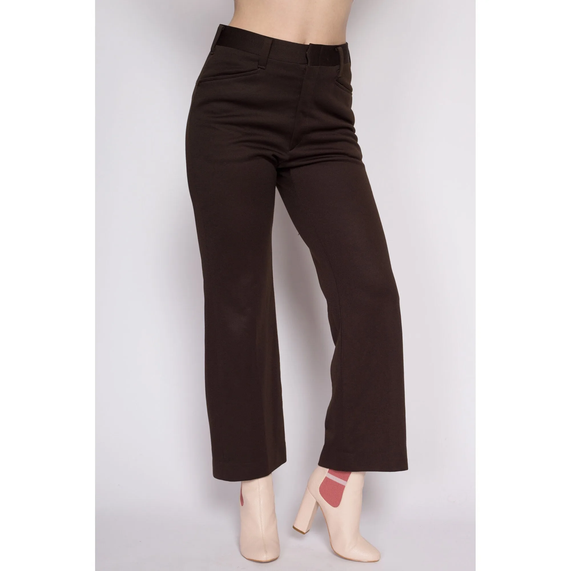 30.5" 70s Brown Haggar Slacks Unisex