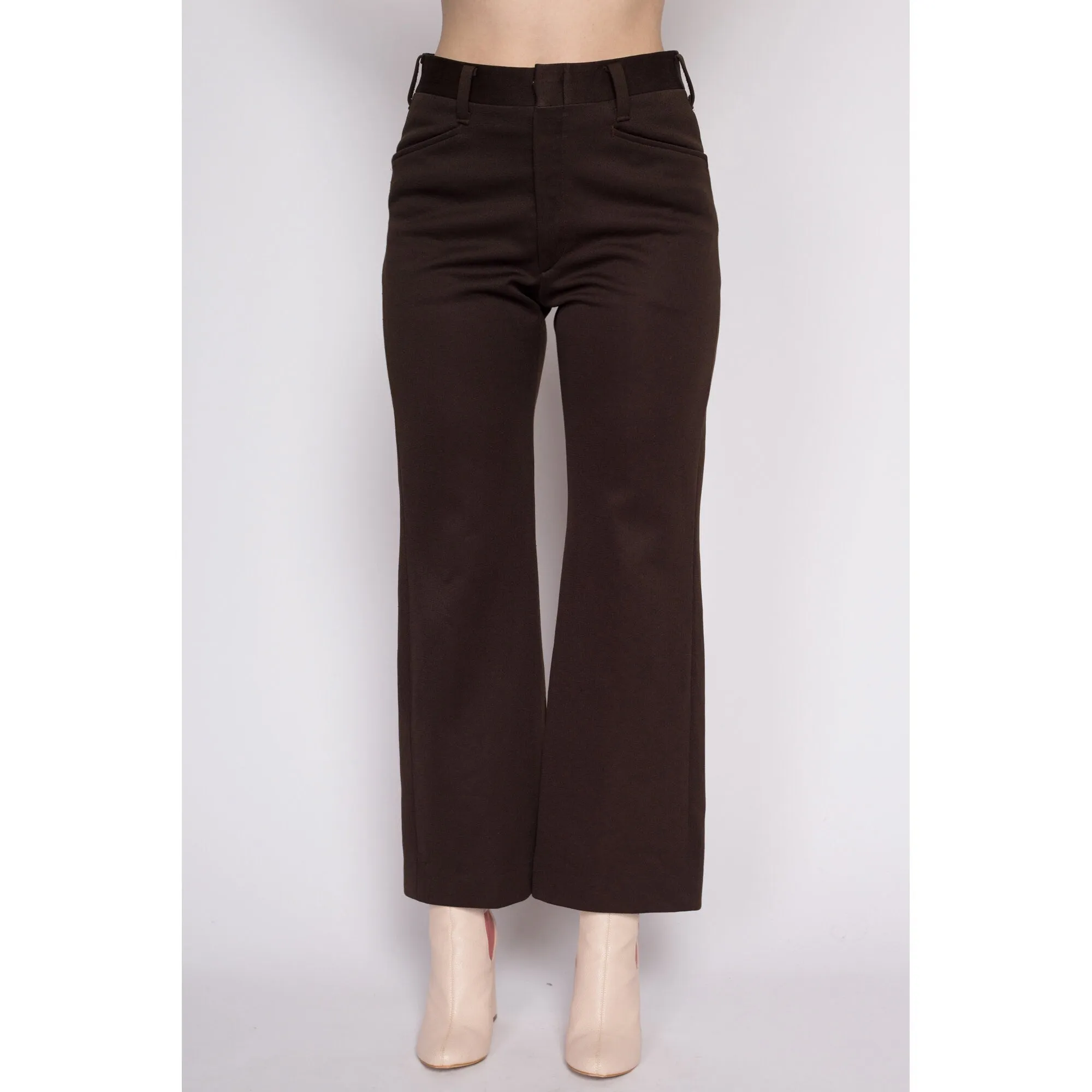 30.5" 70s Brown Haggar Slacks Unisex