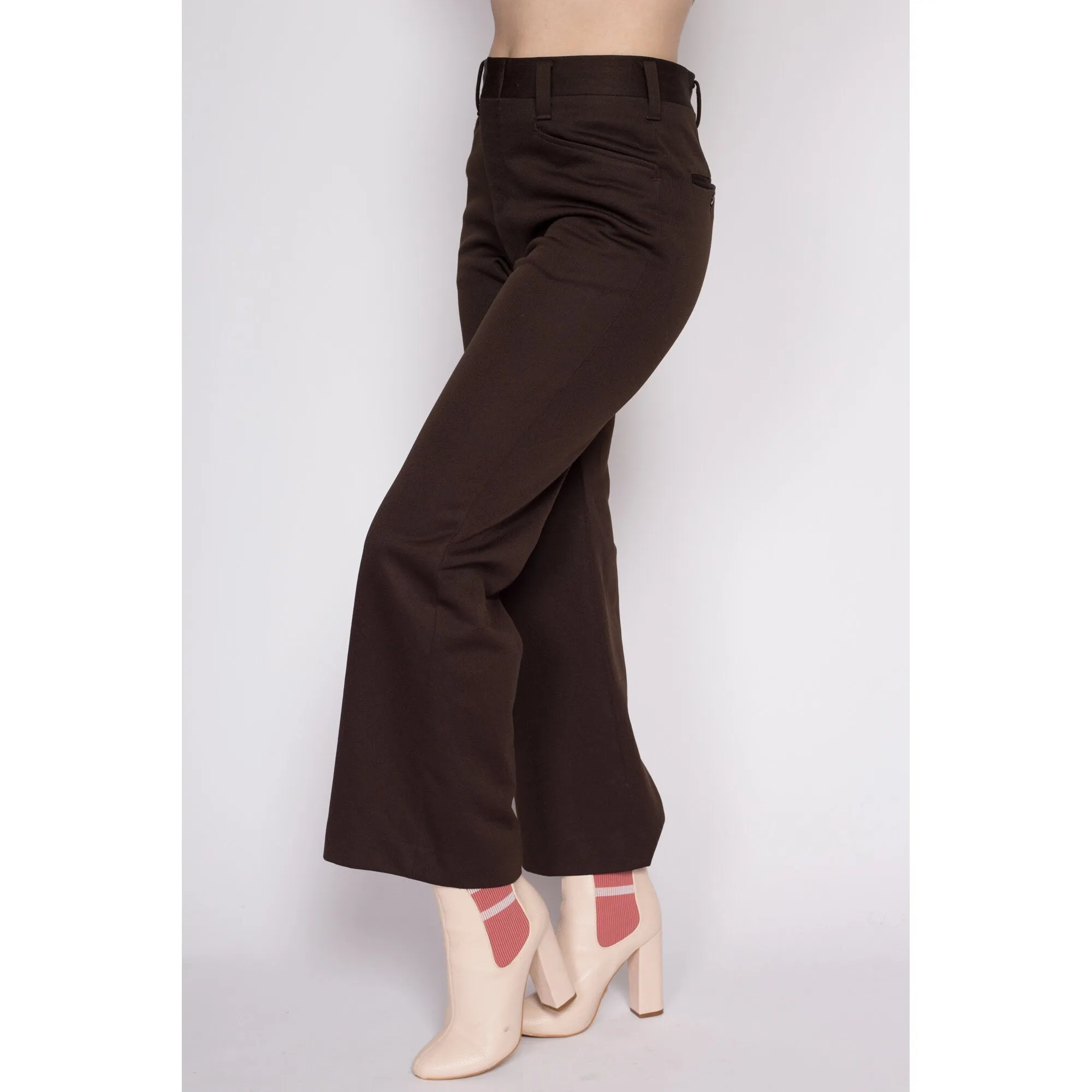 30.5" 70s Brown Haggar Slacks Unisex