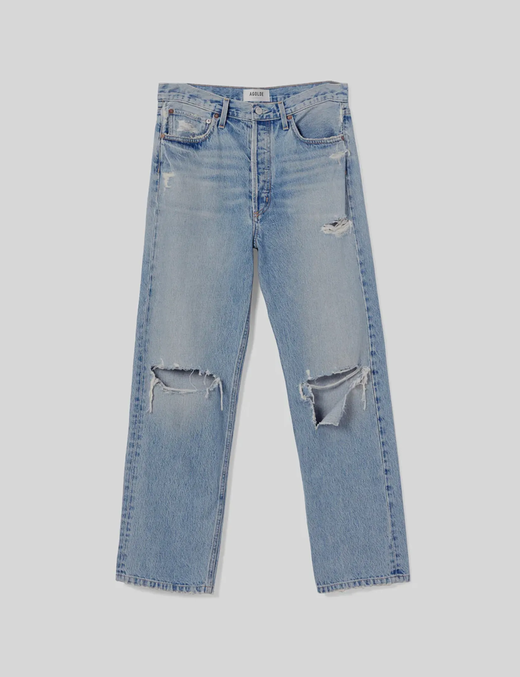 90's High Rise Straight Jeans, Threadbare