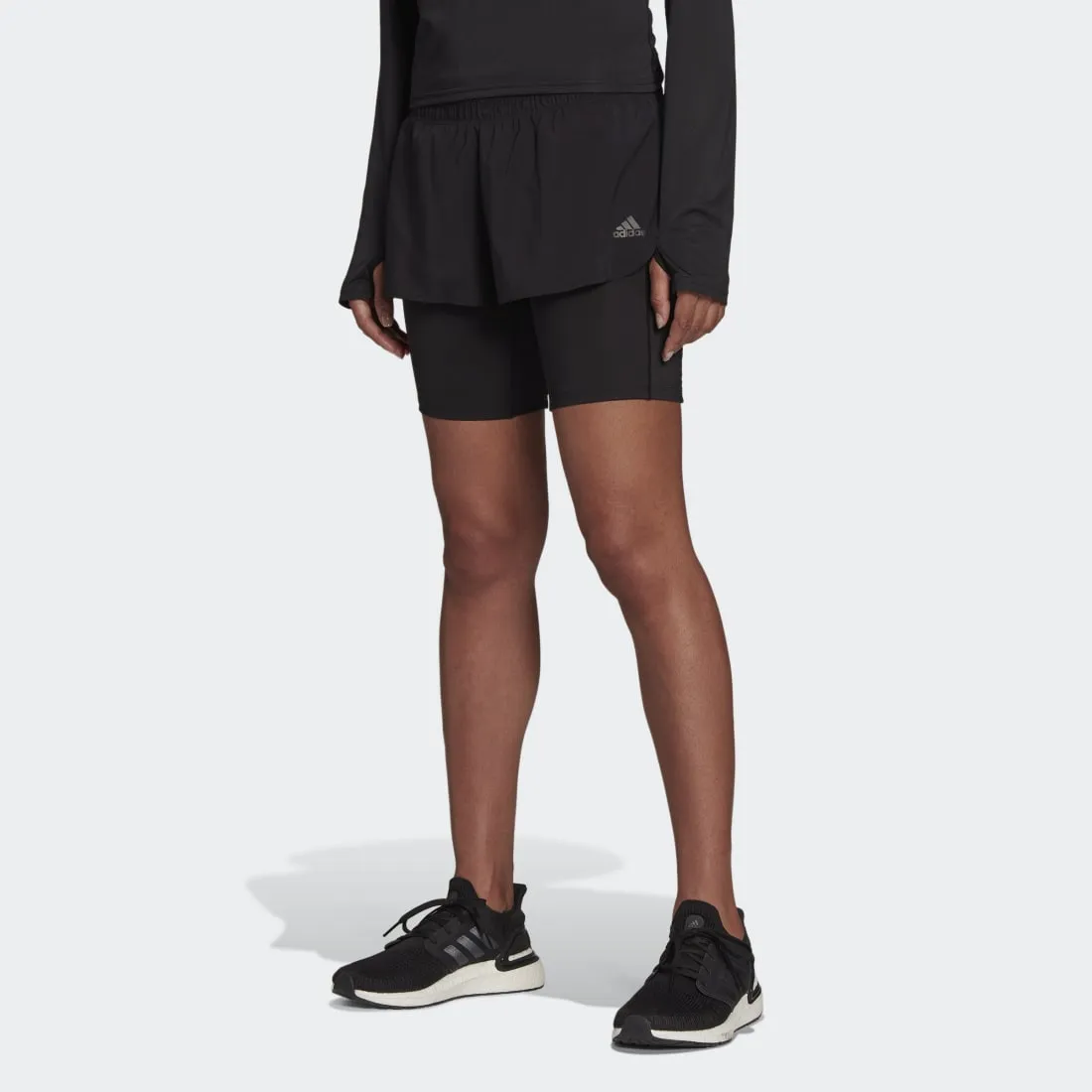 adidas Run Icons Two-in-One Women's Running Shorts