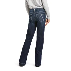 Ariat Trouser Mid Rise Stretch Ella Wide Leg Jeans Style 10032311