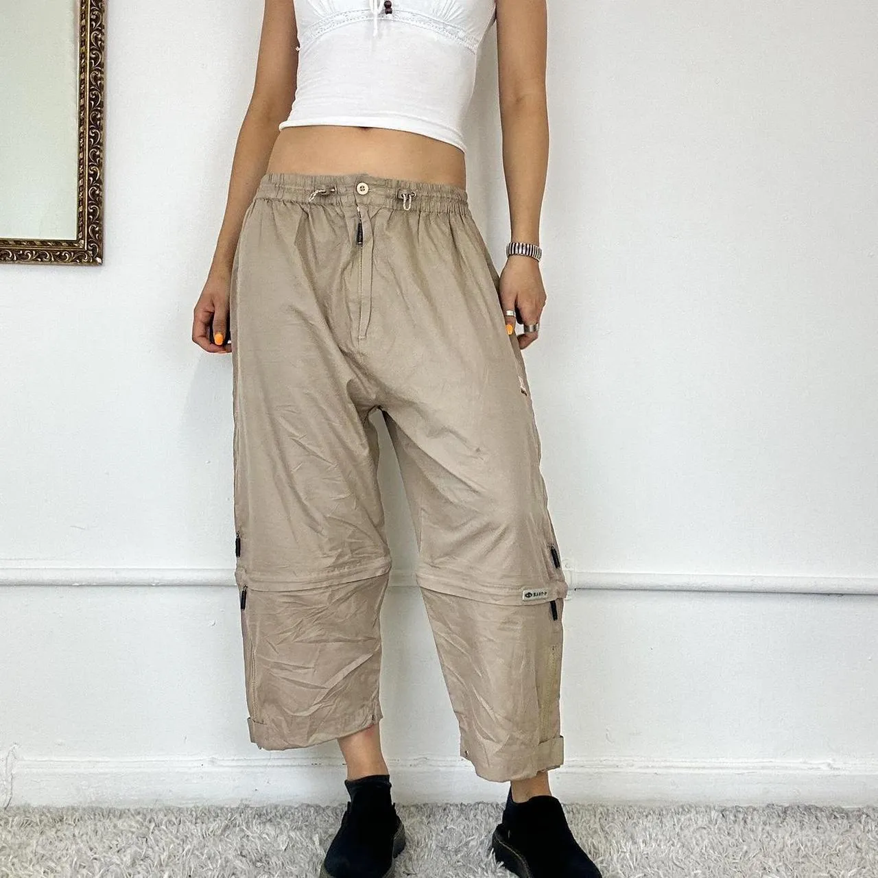 baggy 3/4 2000's cargo trousers