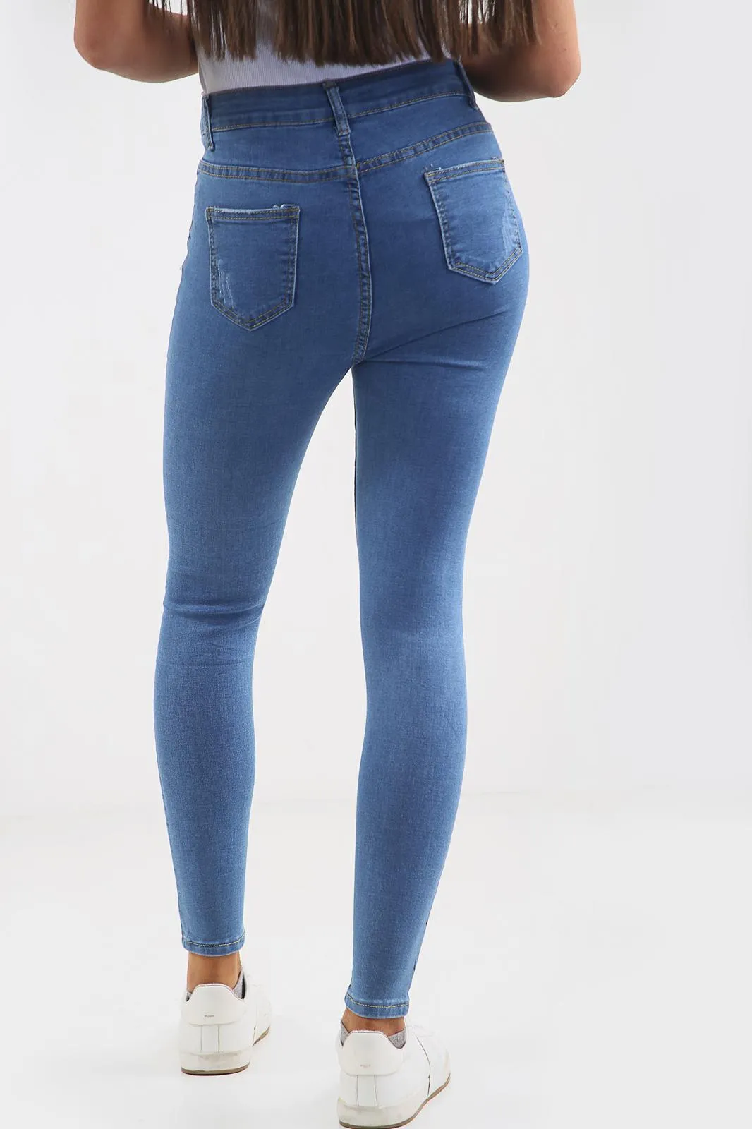 Blue High Waisted Jeans