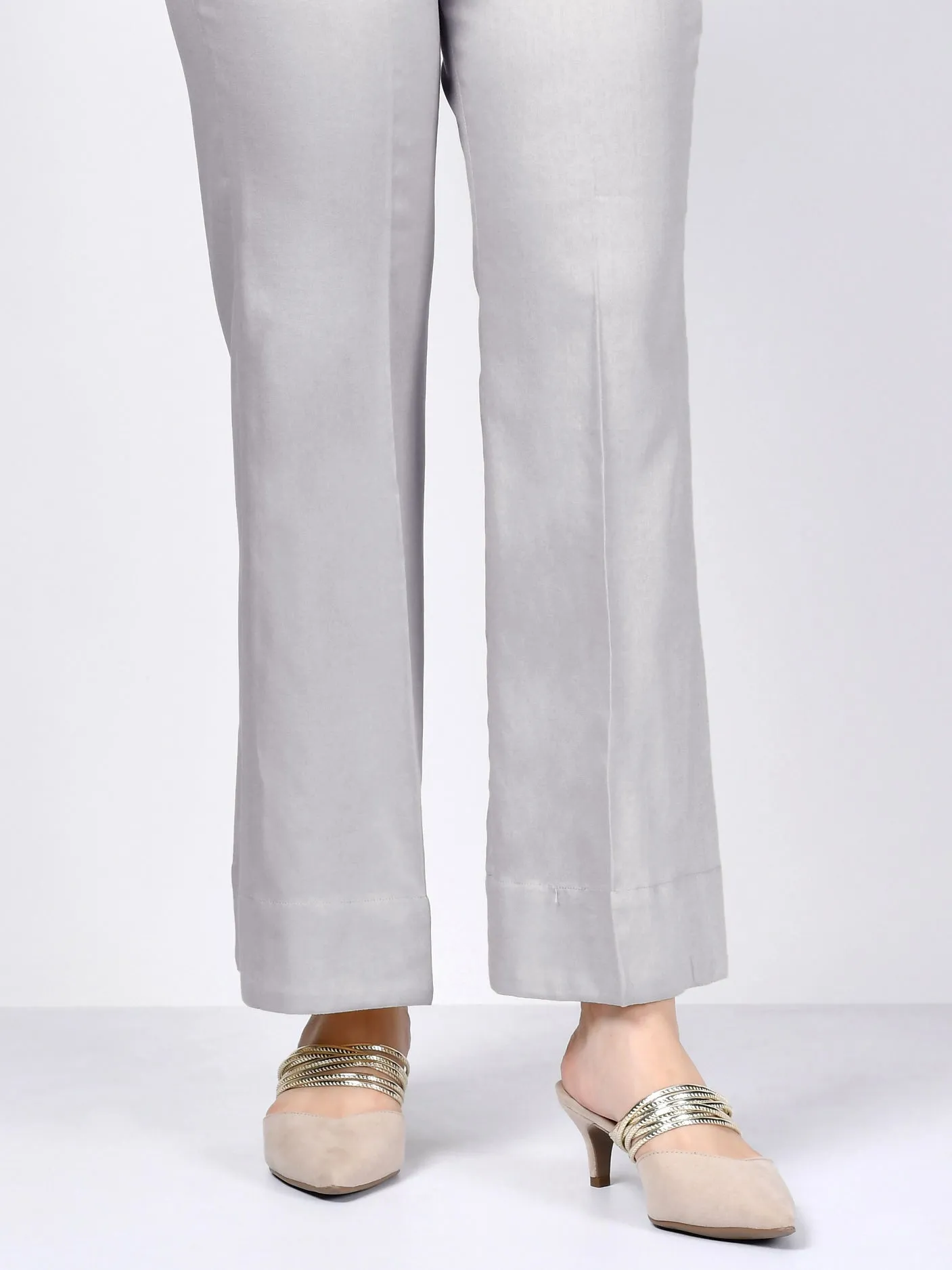 Bootcut Pants-Grey