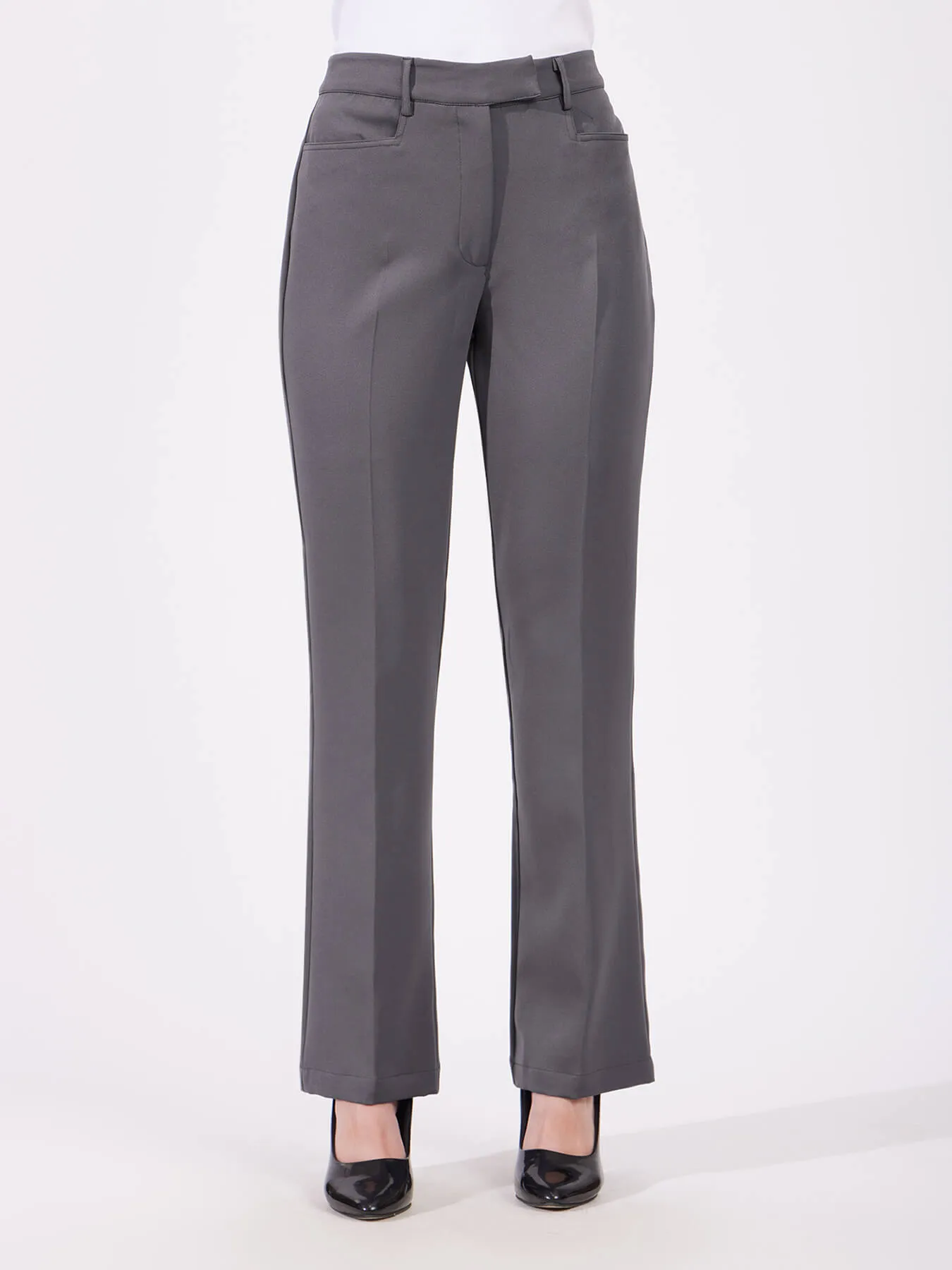 Bootcut Trousers - Grey