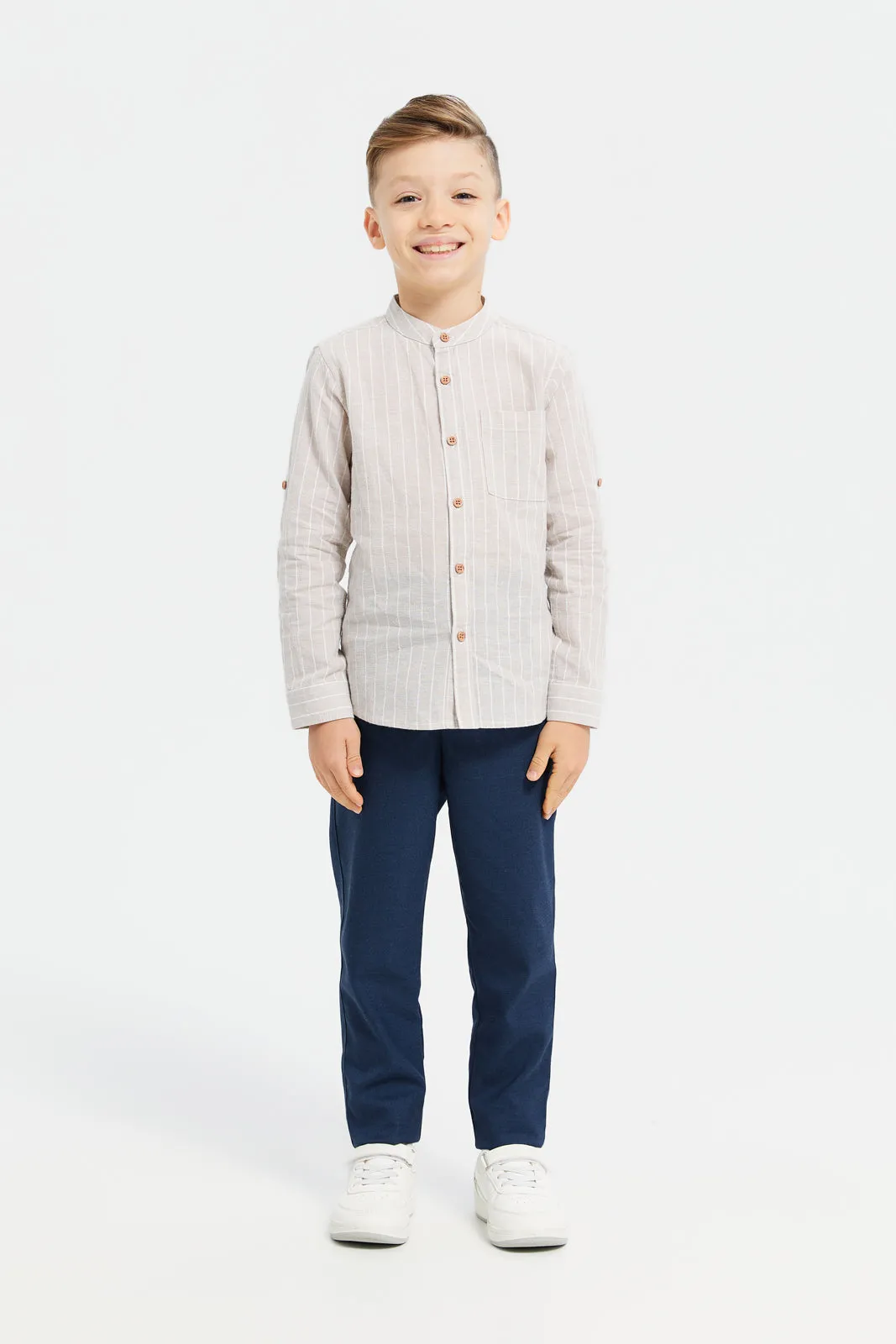 Boys Navy Formal Trousers