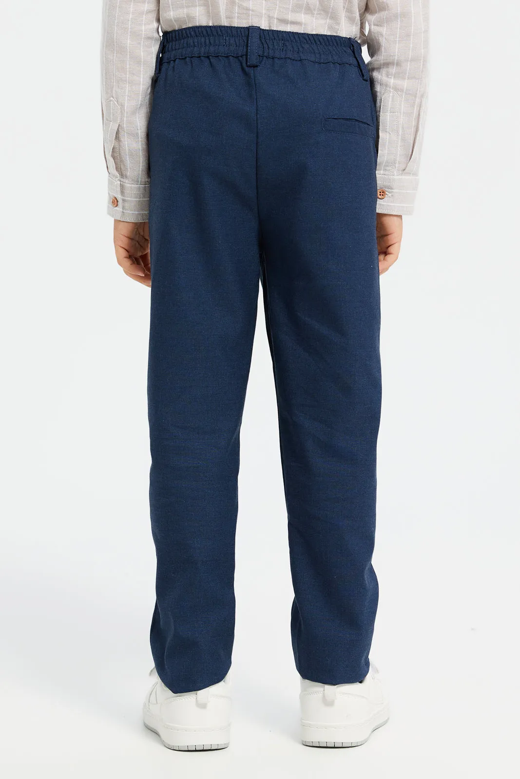 Boys Navy Formal Trousers