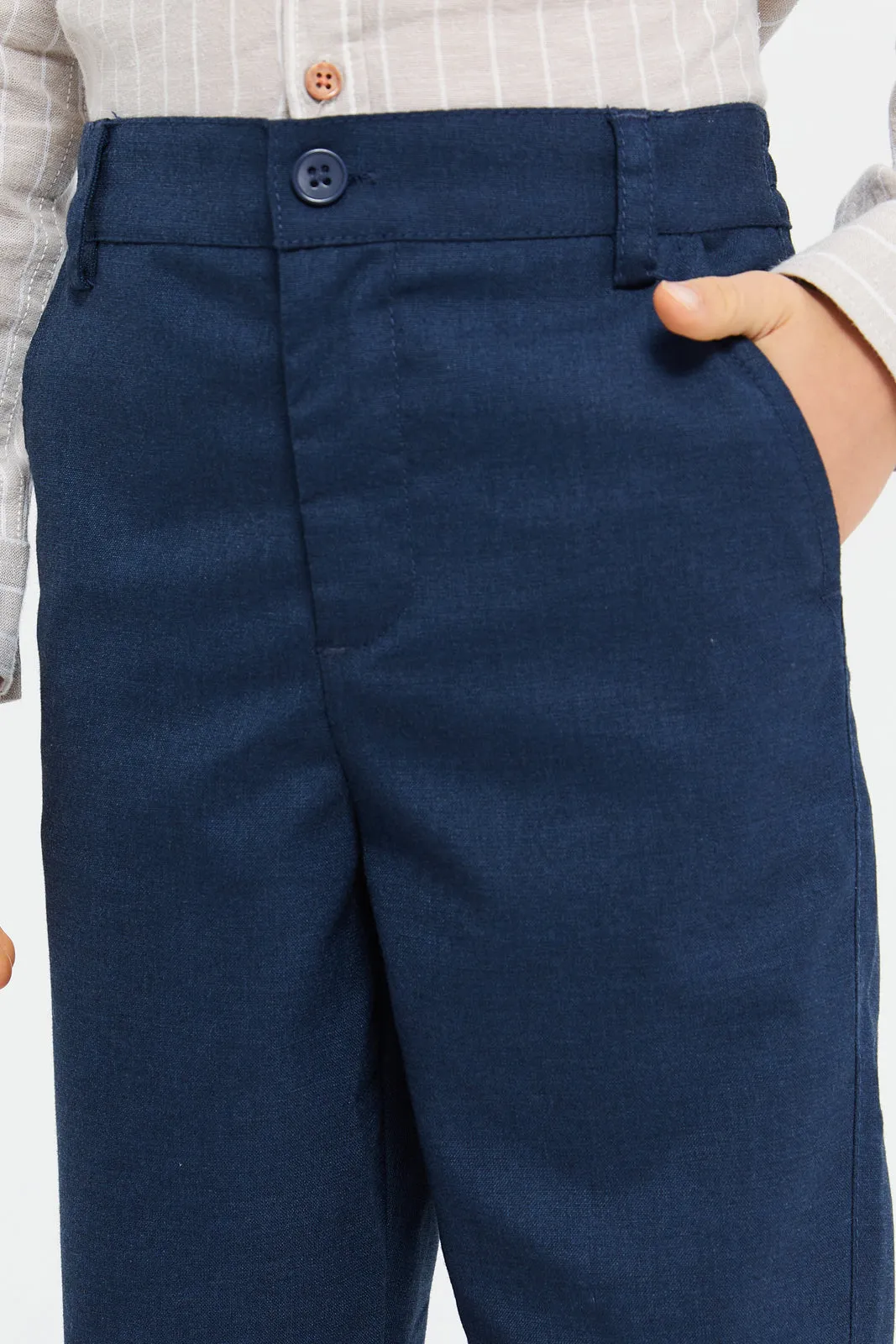 Boys Navy Formal Trousers