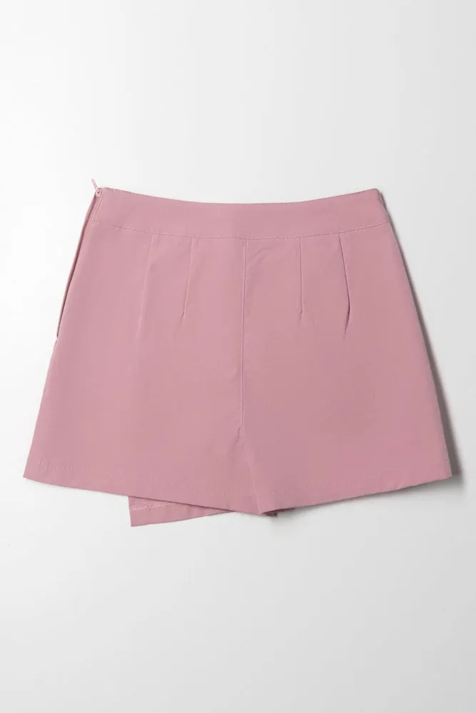 Cargo Pocket Skort Pink