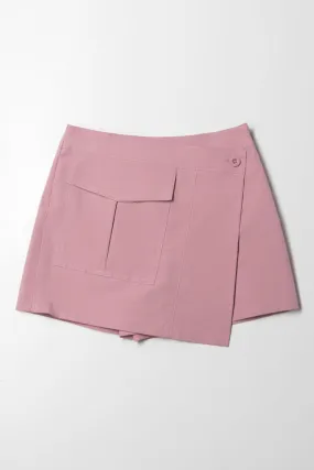 Cargo Pocket Skort Pink