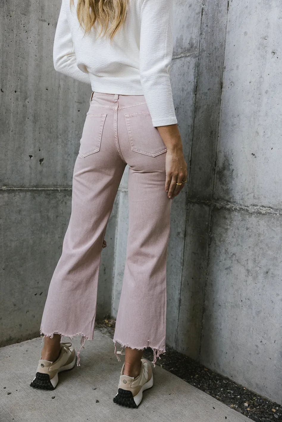 Charlie Distressed Jeans in Rose - FINAL SALE