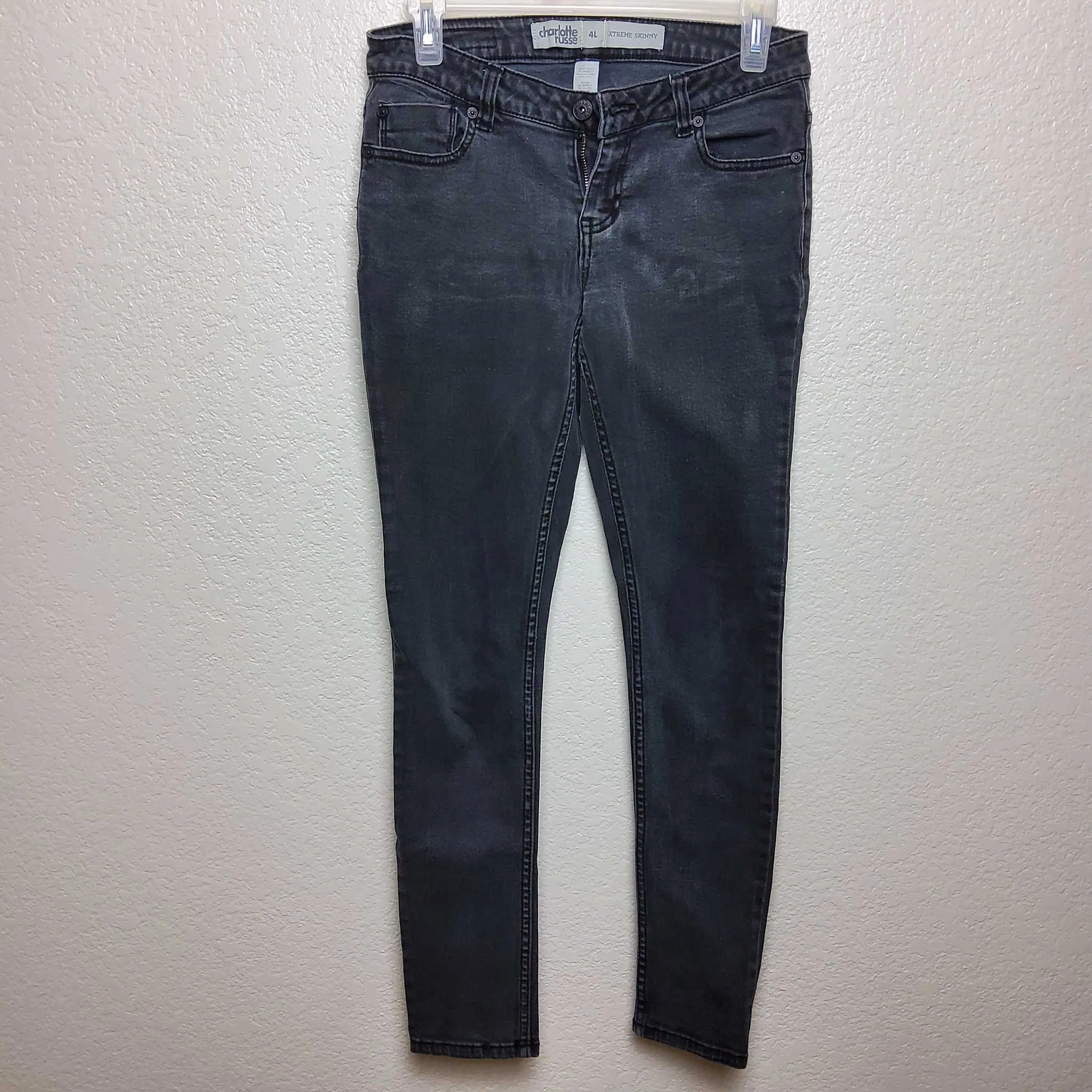 Charlotte Russe Black Xtreme Skinny Jeans, Women's Size 4L