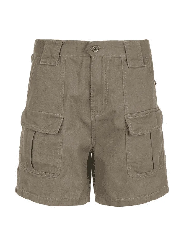 Denim Straight Leg Cargo Shorts