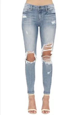 Distressed Denim Jeans