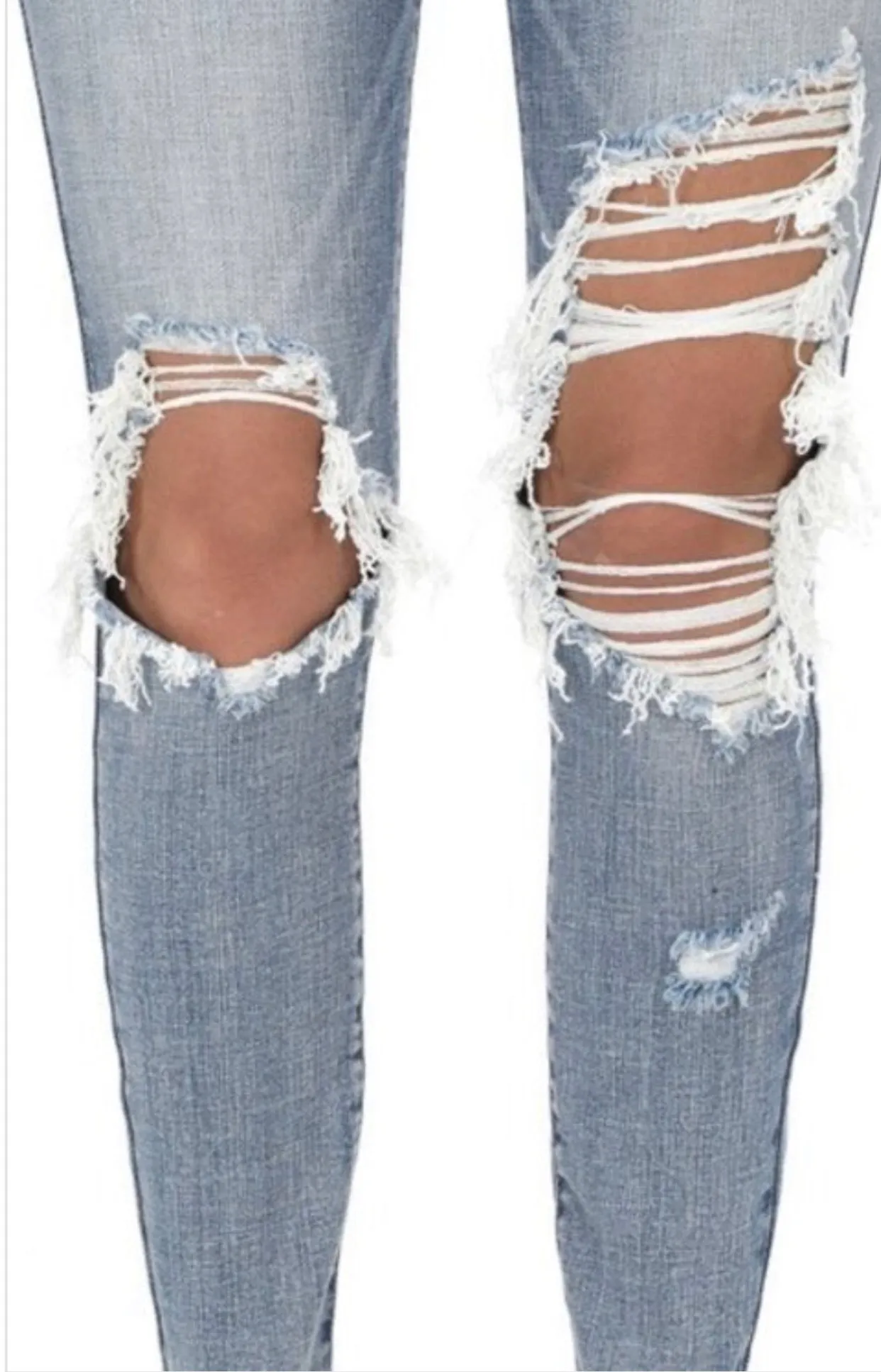 Distressed Denim Jeans