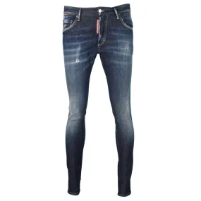 Dsquared2 Skinny Dan Jean Paint Splash Large Label Jeans