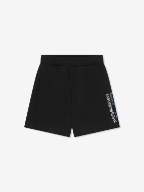 EA7 Emporio Armani Boys Oversized Logo Bermuda Shorts in Black