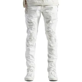 Embellish Becky Denim Jeans in White