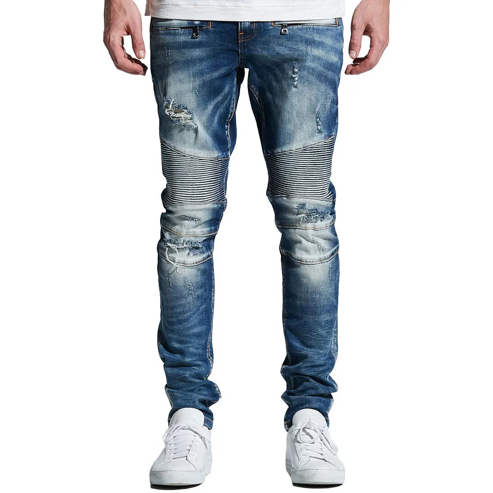 Embellish Lance Biker Denim Jeans