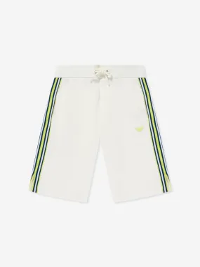 Emporio Armani Boys Logo Bermuda Shorts in White