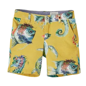 Fish Print Bermudas