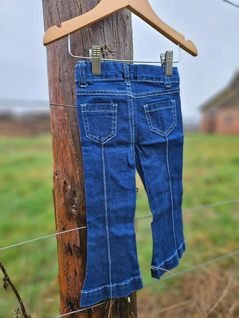 Flared Distressed Jeans