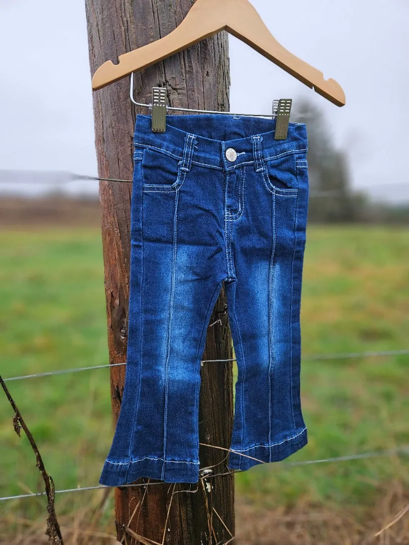 Flared Distressed Jeans