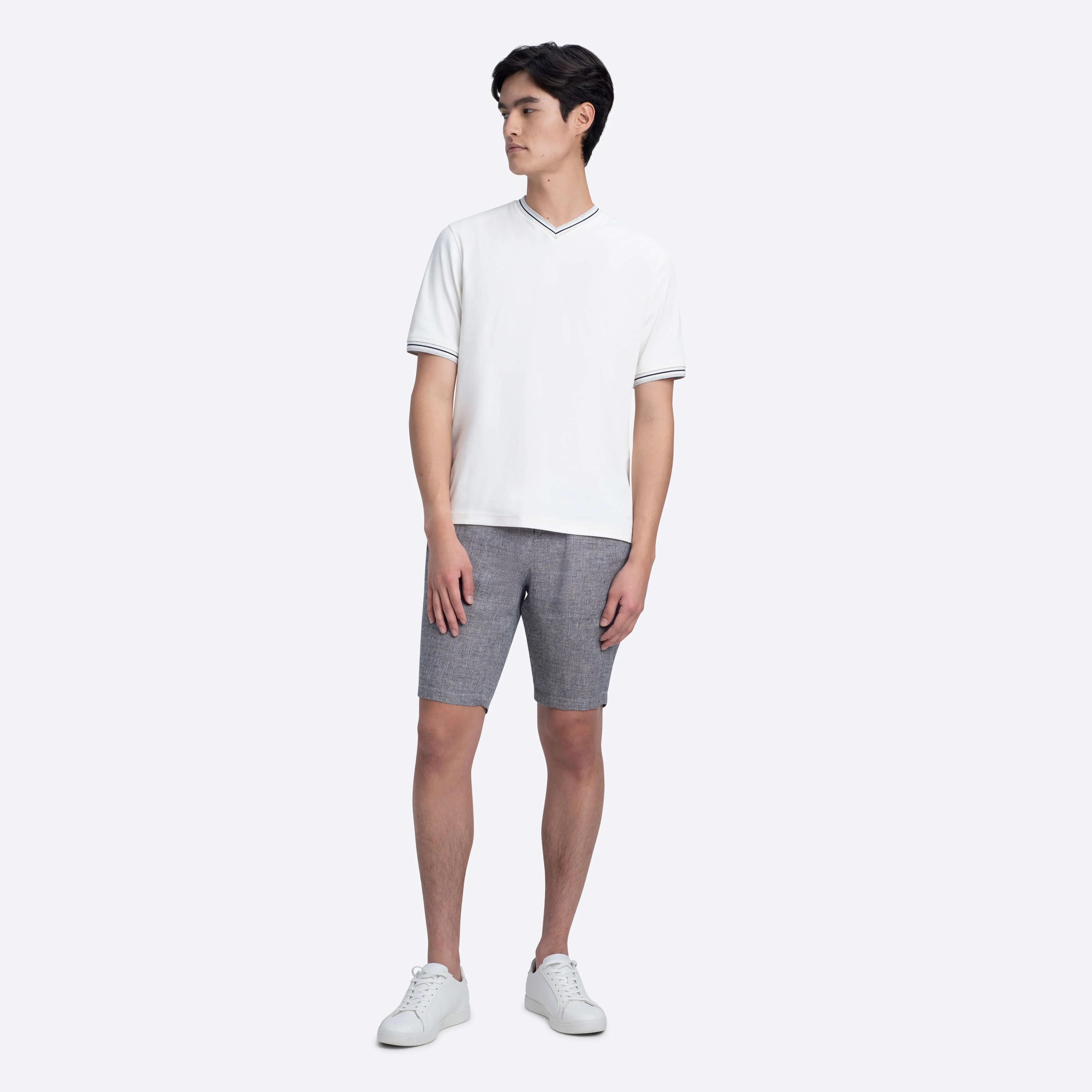 Flat Front Bermuda Shorts