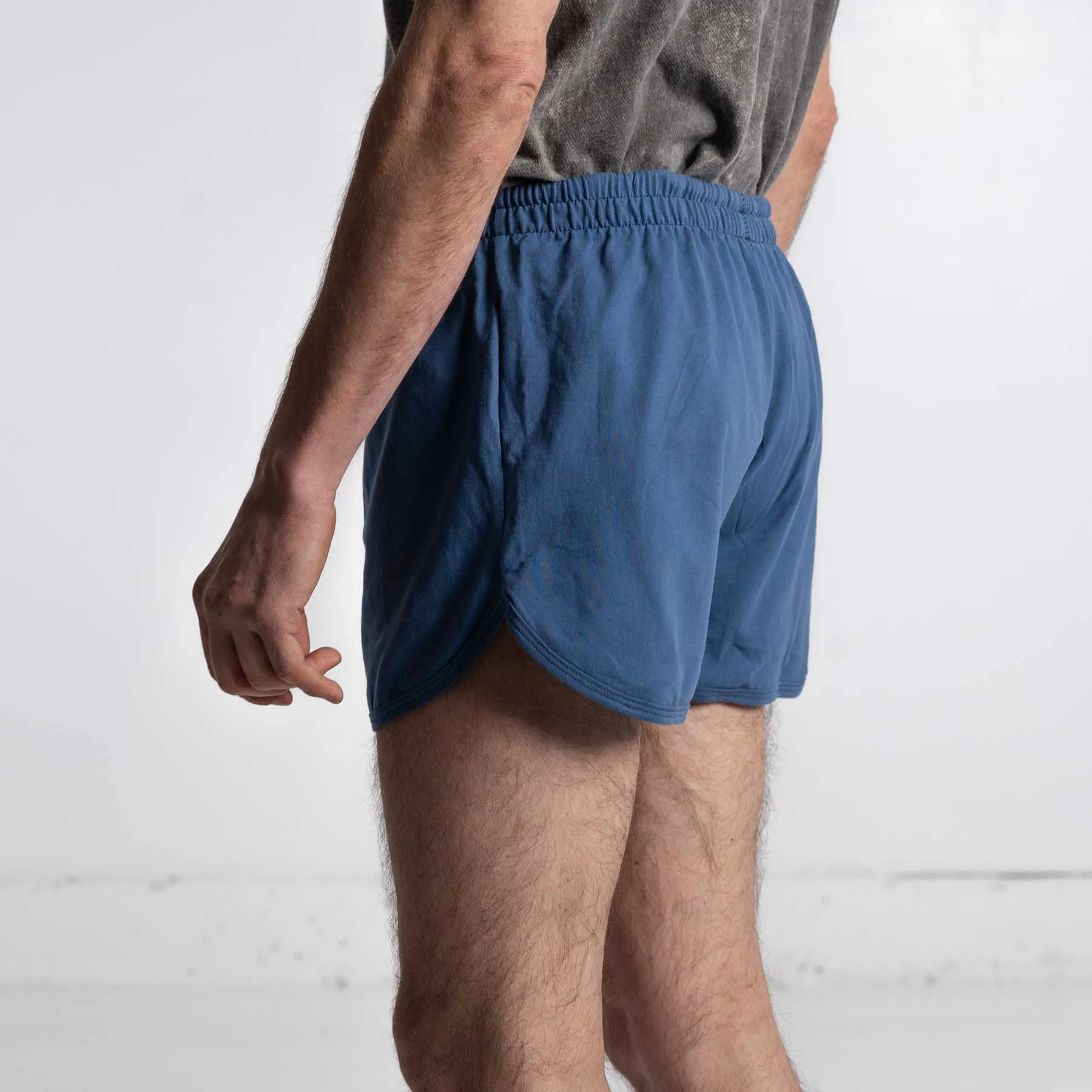 GROUSE MTN 100% Organic Cotton Running Shorts (Unlined, Unisex, 100% Biodegradable Organic Elastic & OC Thread Options)