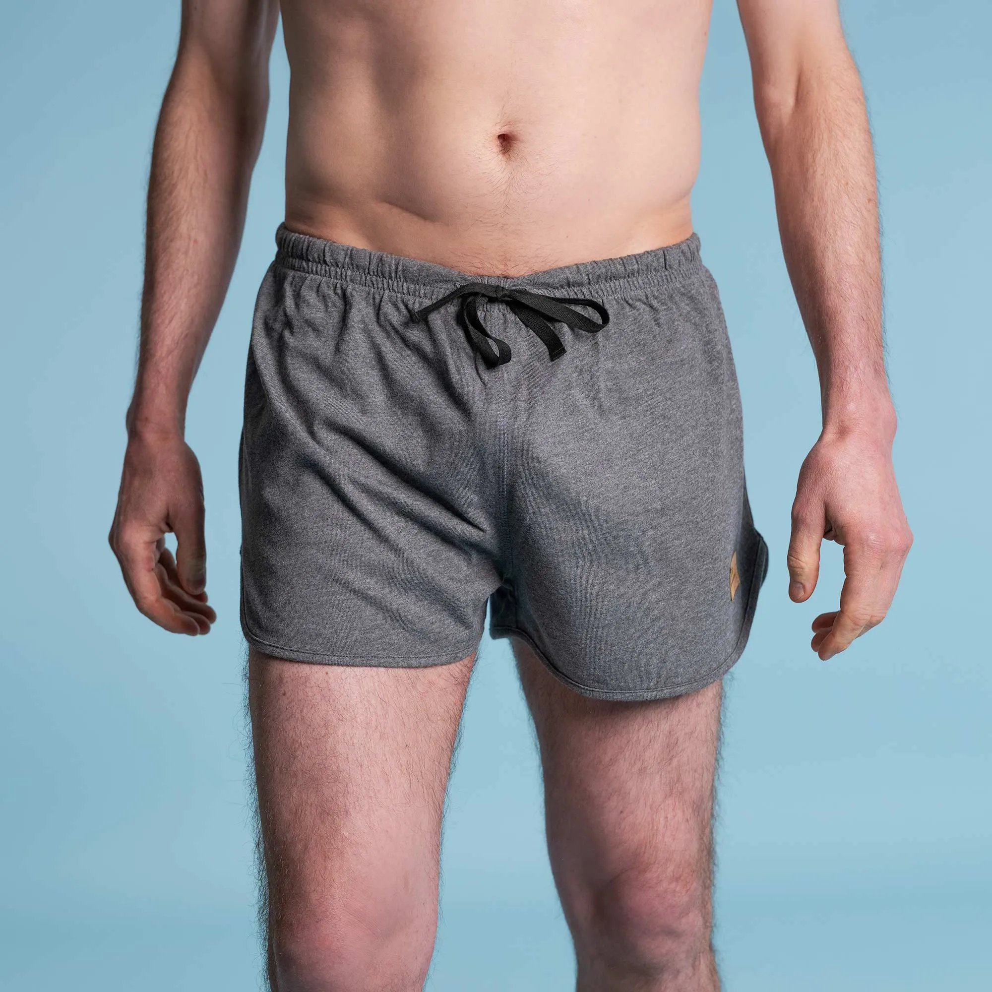 GROUSE MTN 100% Organic Cotton Running Shorts (Unlined, Unisex, 100% Biodegradable Organic Elastic & OC Thread Options)