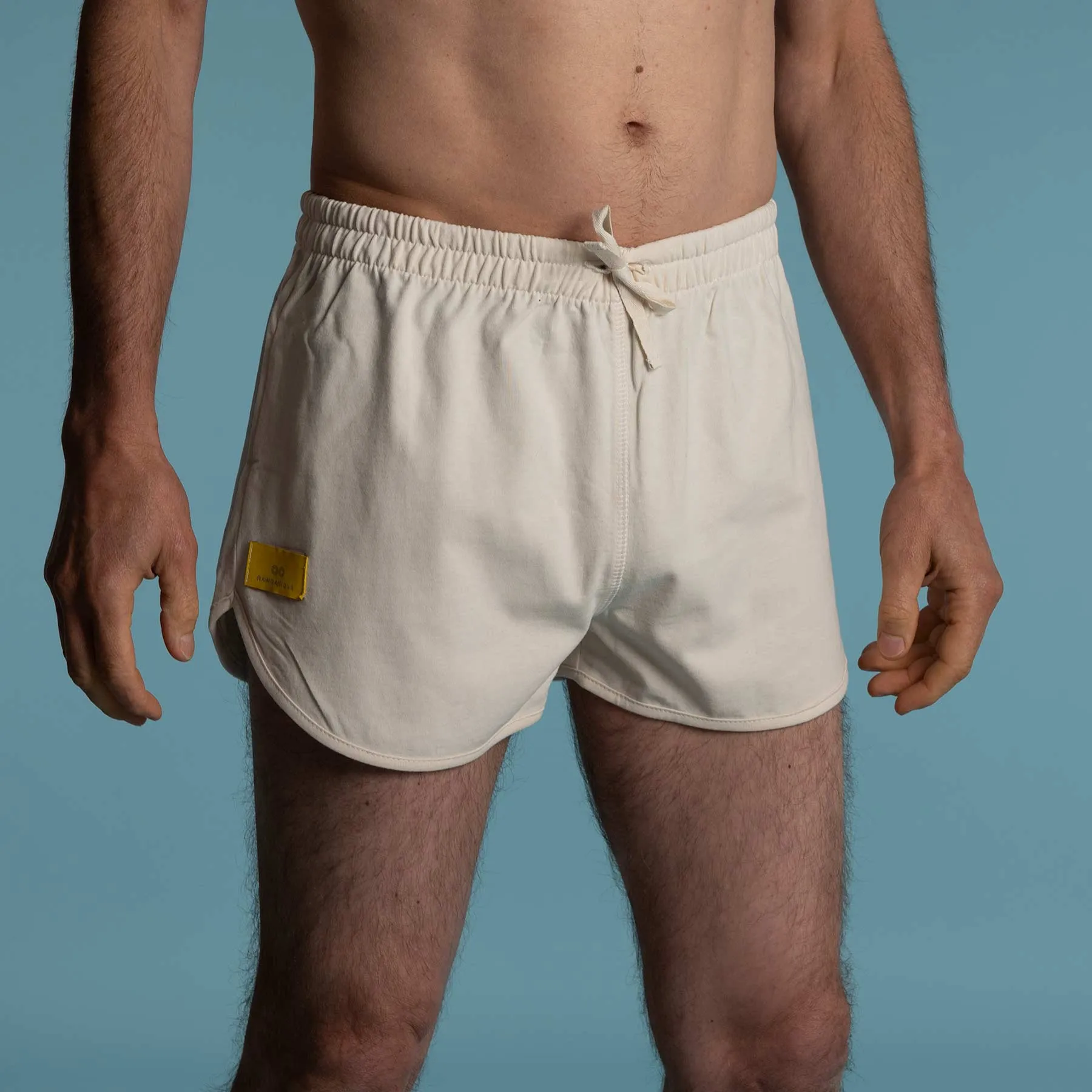 GROUSE MTN 100% Organic Cotton Running Shorts (Unlined, Unisex, 100% Biodegradable Organic Elastic & OC Thread Options)