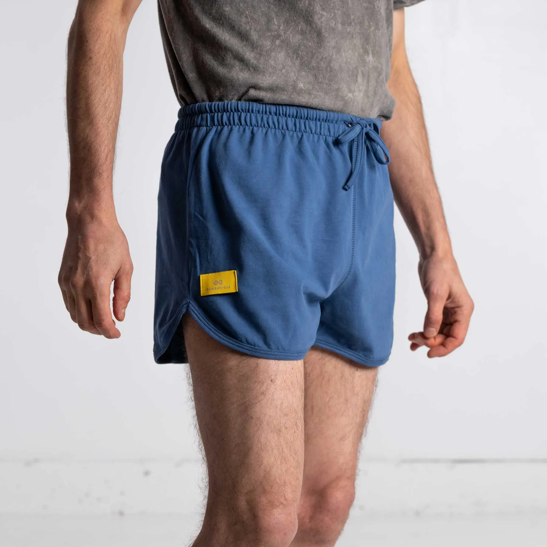 GROUSE MTN 100% Organic Cotton Running Shorts (Unlined, Unisex, 100% Biodegradable Organic Elastic & OC Thread Options)