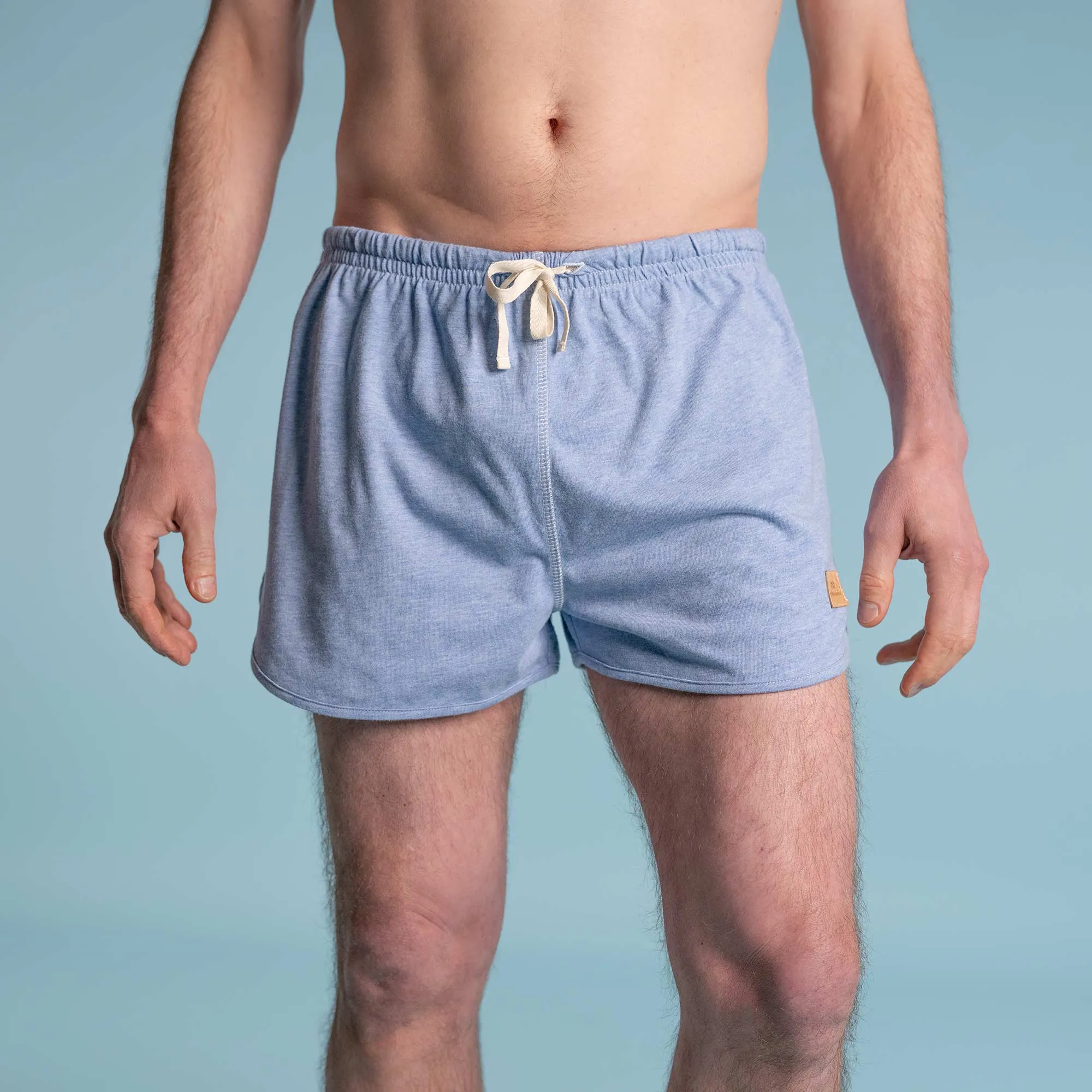 GROUSE MTN 100% Organic Cotton Running Shorts (Unlined, Unisex, 100% Biodegradable Organic Elastic & OC Thread Options)