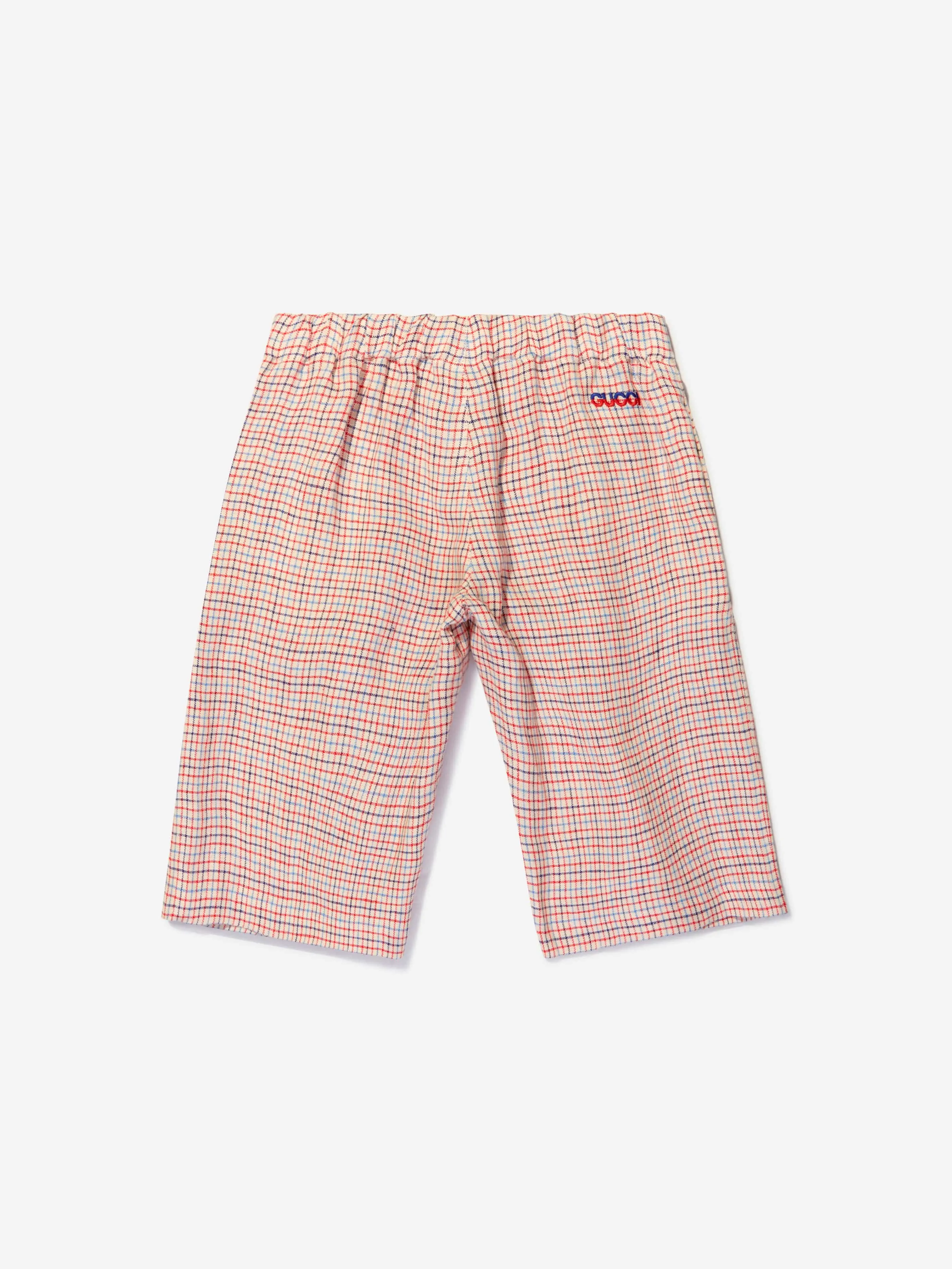 Gucci Girls Linen Bermuda Shorts