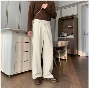 Hua Basic Straight Bootcut Trousers