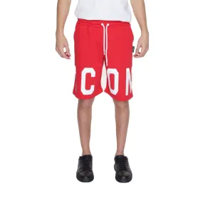 Icon Red Cotton Short