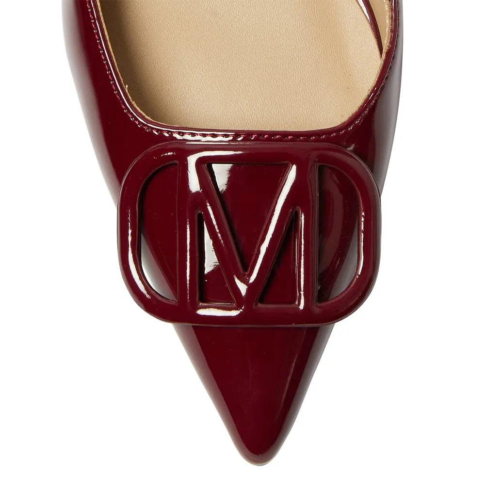 Josie Heel in Wine Patent