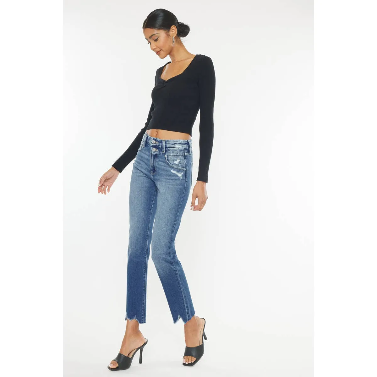 Kancan High Rise, Slim Straight Jeans