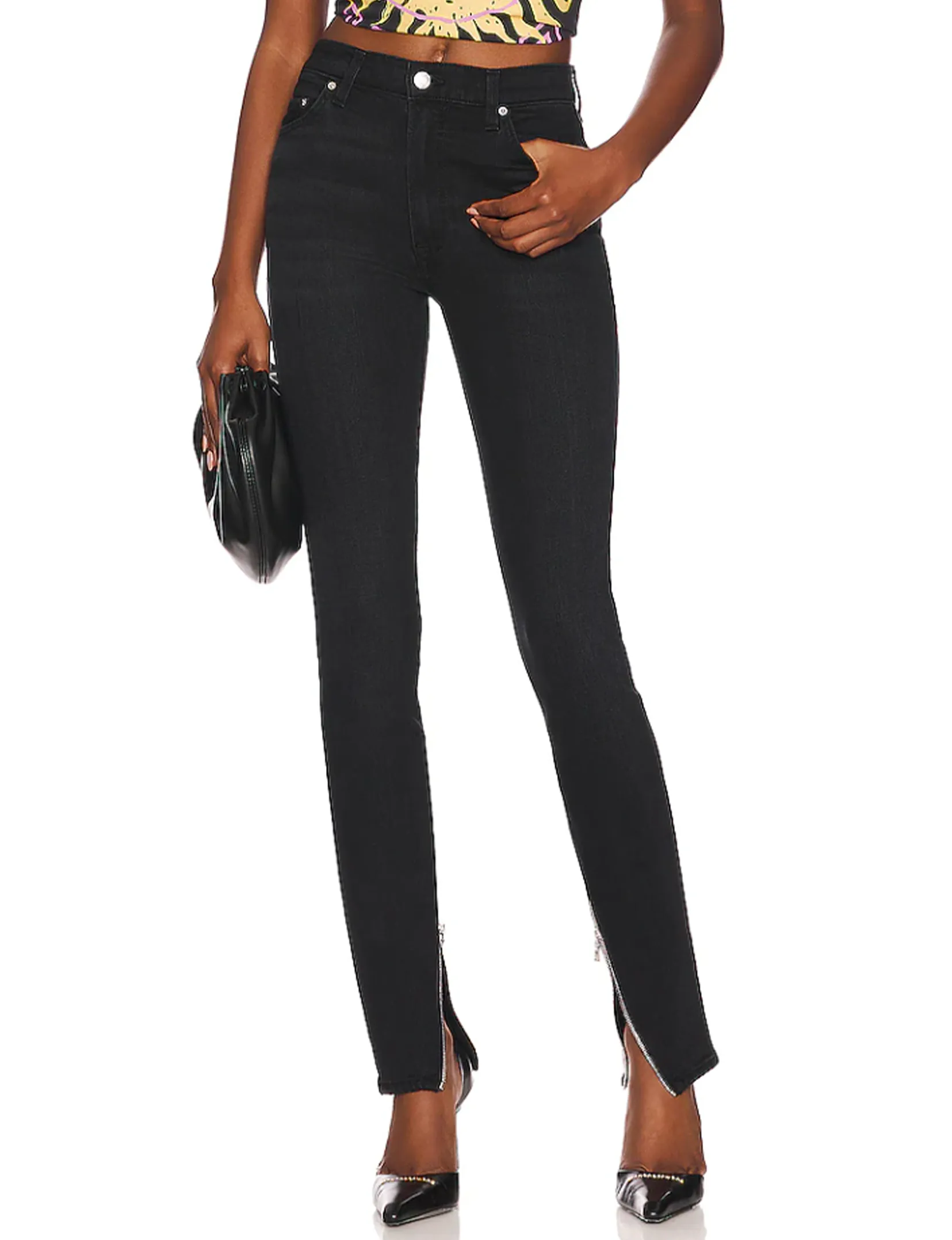 Karla Ankle Zip Skinny Jeans, Balmy Alley