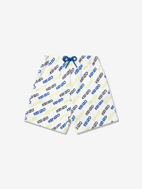 KENZO Baby Boys Logo Bermuda Shorts in White