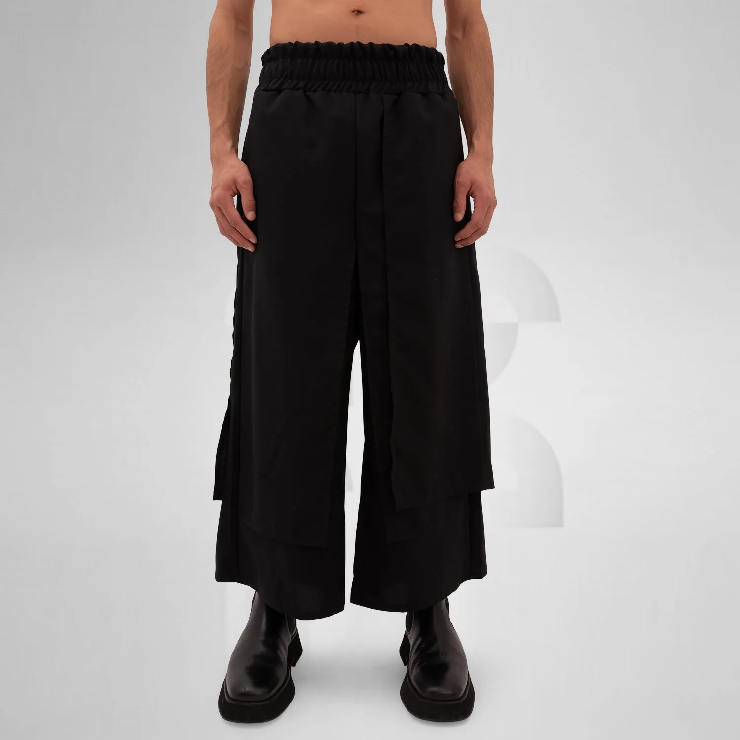 Layered Bootcut Trousers Mixed