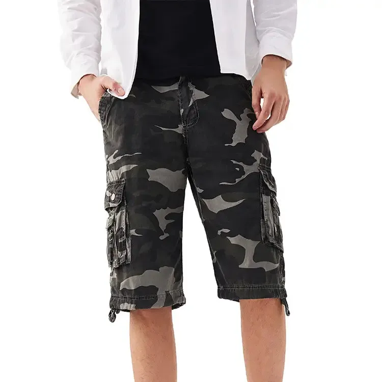 Mens Camo Cargo Shorts