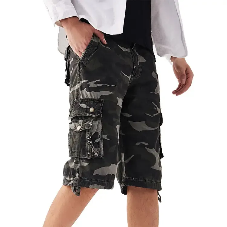 Mens Camo Cargo Shorts