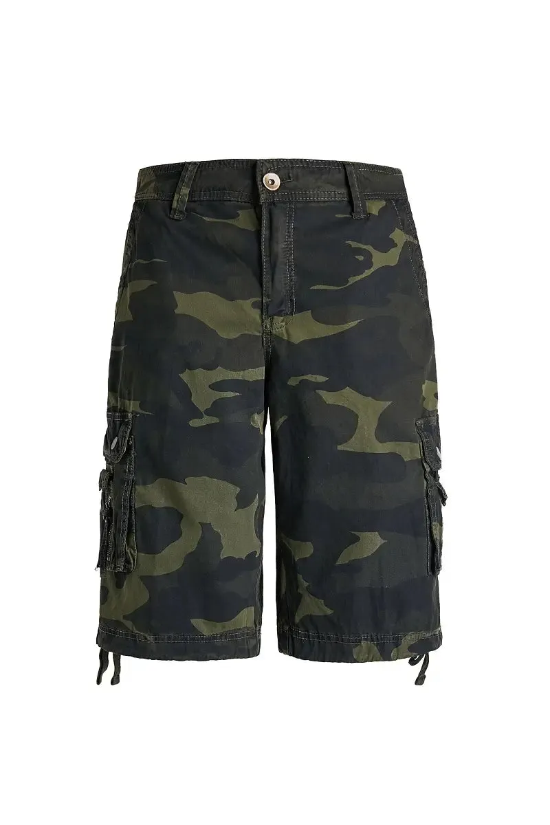 Mens Camo Cargo Shorts