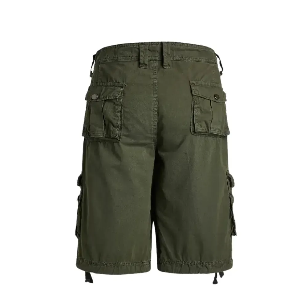 Men's Green Cargo Shorts