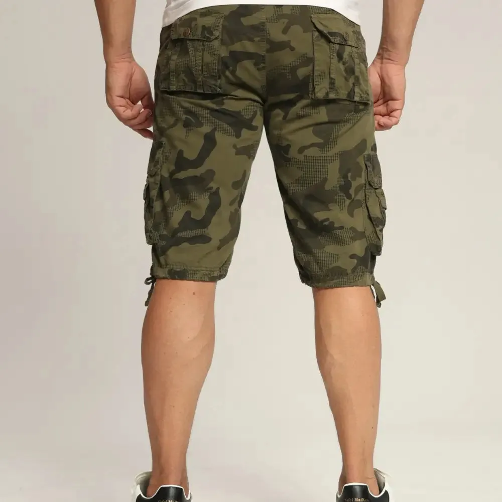 Men's Green Cargo Shorts