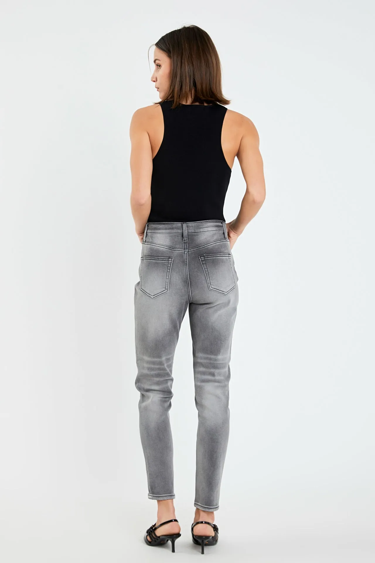 Midi Rise Skinny Jeans