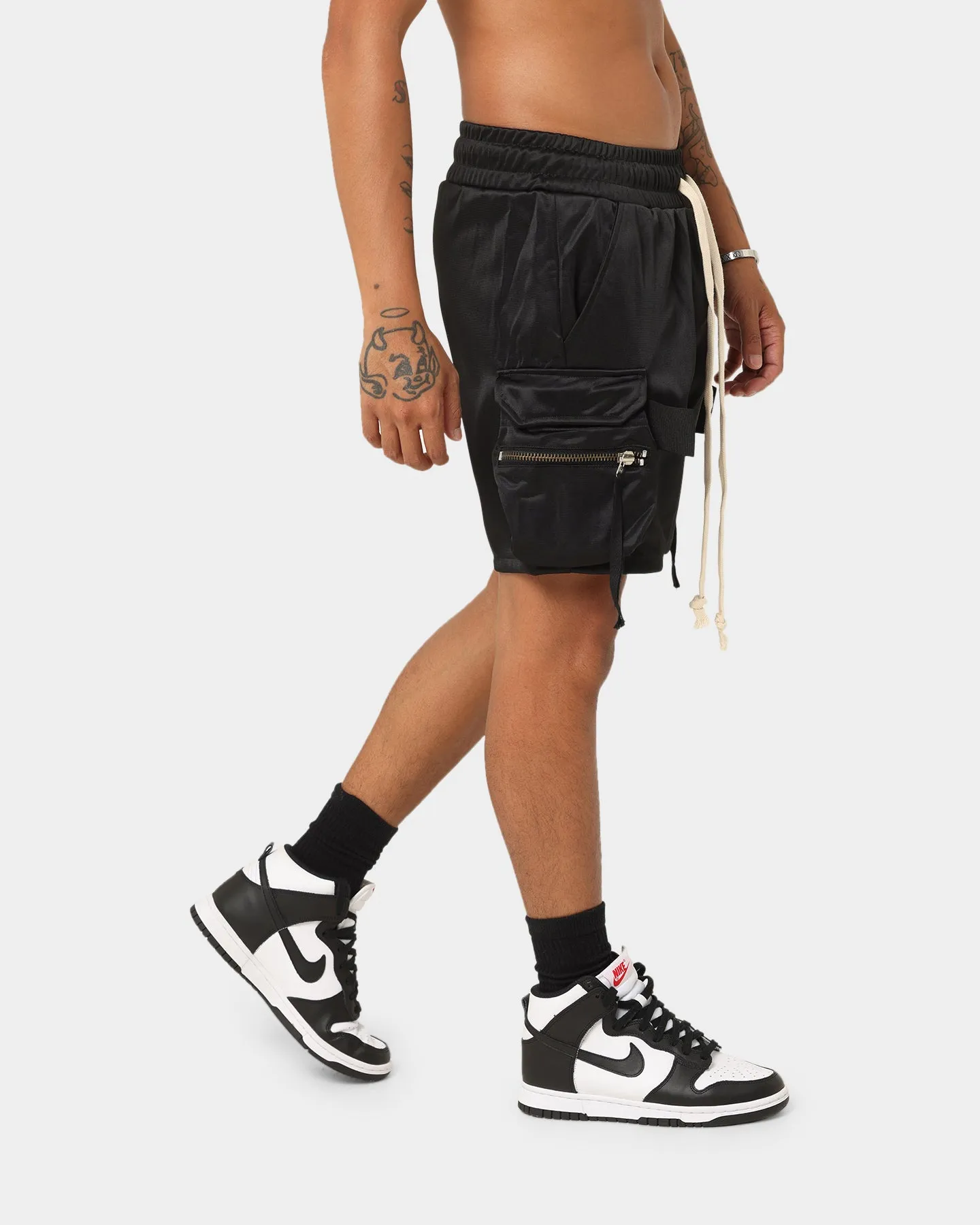 MNML Tactical Cargo Shorts Black