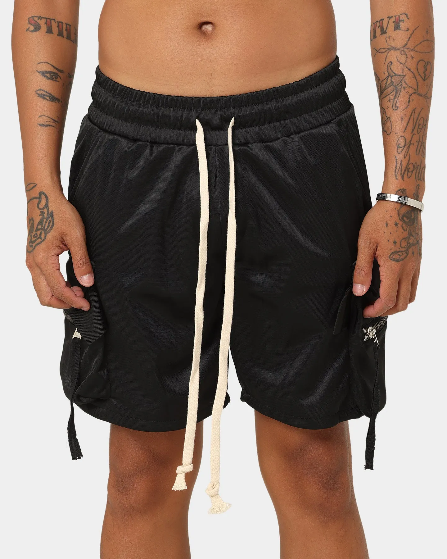 MNML Tactical Cargo Shorts Black